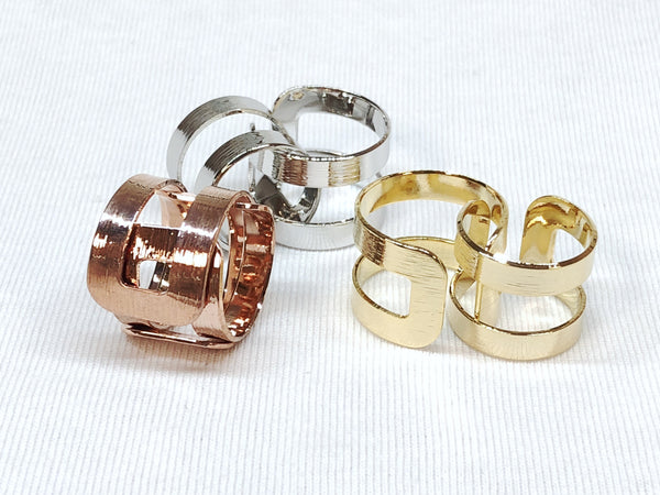 Double Open Two Set Ring